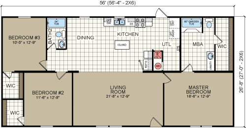 Redman Double Wide Mobile Homes Floor Plans