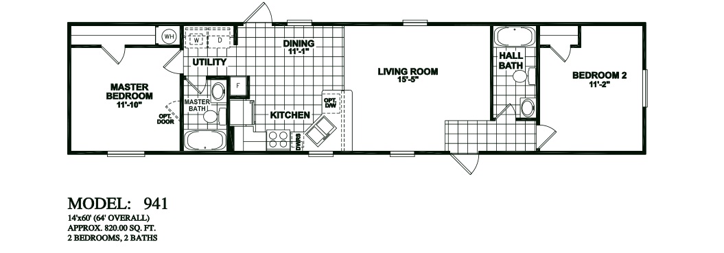 model94114×602bedroom2bathoakcreekmobilehome