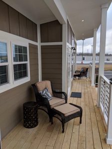 tiny house porch model beach home cabin