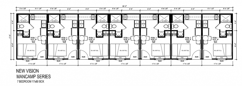 7 bed 7 bath oilfield mancamp